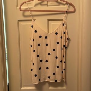 Black and White Tank Blouse. Size M